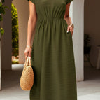 Military green ice silk patte / L