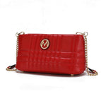 Red / Vegan Leather
