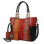 Coral / Vegan Leather